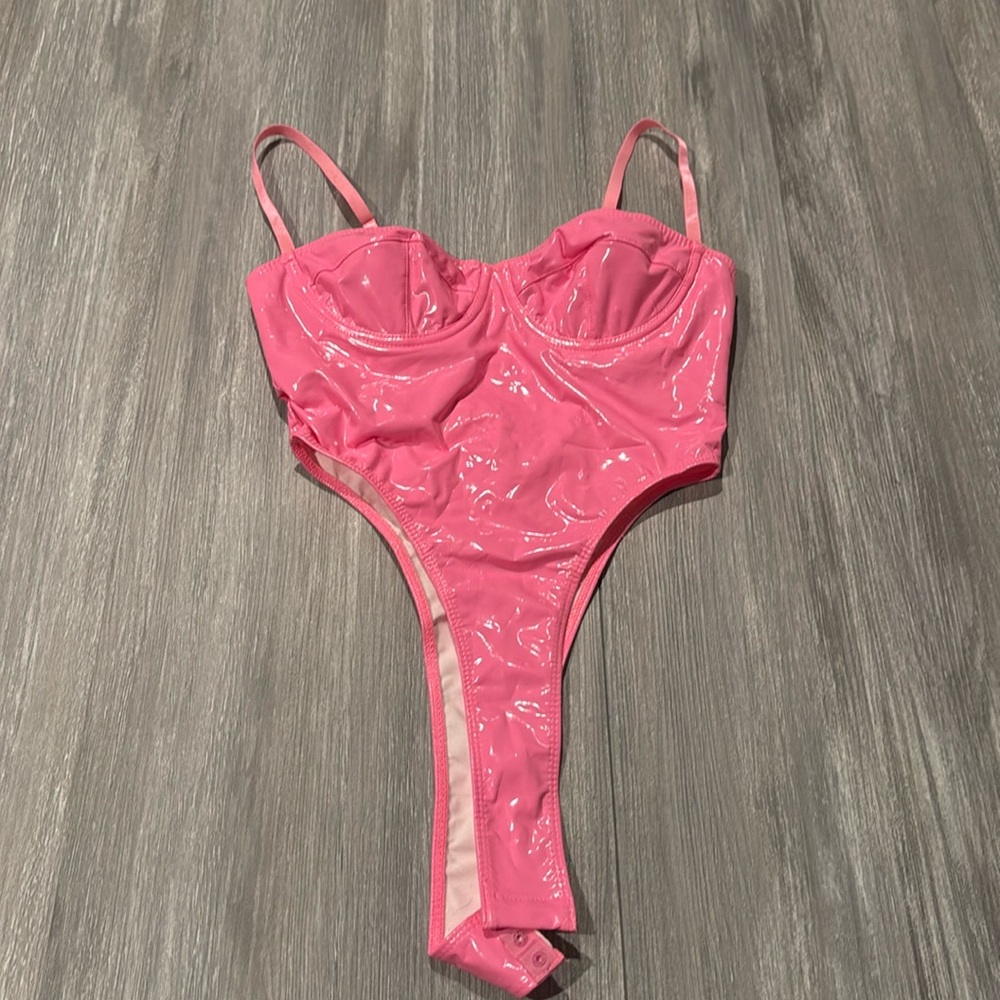 SHEIN Leather Bodysuit